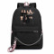 Рюкзак Black Pink черный с цепью №1