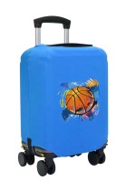 Чехол на чемодан L - Баскетбол (Basketball) синий №1