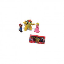 Набор мини-фигурок Марио - Bowser, Peach, Mario 3в1 (6см)