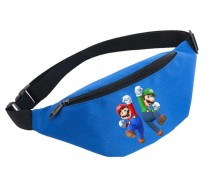 Поясная сумка Супер Марио (Super Mario) голубая №1