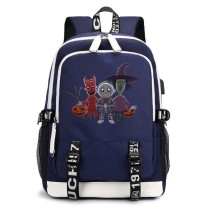 Рюкзак Шито, Крыто и Корыто (The Nightmare Before Christmas) синий с USB-портом №3