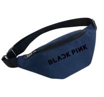 Поясная сумка Black Pink синяя №4