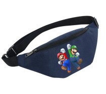 Поясная сумка Супер Марио (Super Mario) синяя №1