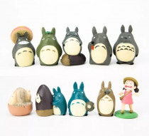 Набор мини-фигурок Мой сосед Тоторо - Tonari no Totoro 10 шт.