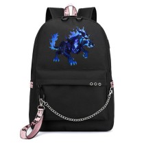 Рюкзак трёхглавый Цербер (Solo Leveling) черный с цепью №6