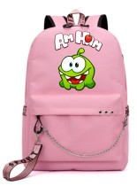 Рюкзак Ам Ням (Om Nom) розовый с цепью №1
