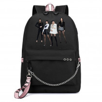 Рюкзак Black Pink черный с цепью №2