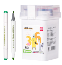 Набор из 36 акварельных маркеров Deli - двухсторонние