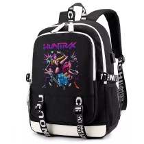 Рюкзак HuntriX (K-Pop demon hunters) черный с USB-портом №3