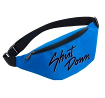 Поясная сумка Black Pink голубая №5