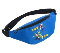 Поясная сумка Супер Марио (Super Mario) голубая №2
