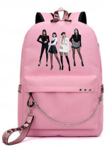 Рюкзак Black Pink розовый с цепью №2