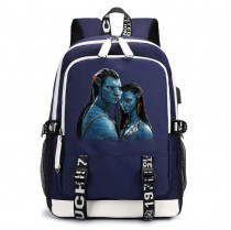 Рюкзак герои Аватара  (Avatar) синий с USB-портом №1