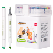 Набор из 48 акварельных маркеров Deli - двухсторонние