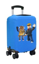 Чехол на чемодан S - Роблокс (Roblox) синий №1