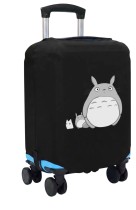 Чехол на чемодан M - Тоторо (Totoro) черный №2