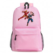 Рюкзак Железный человек и Капитан Америка (Avengers) розовый №7