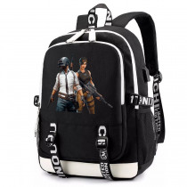 Рюкзак Пабг (Pubg) черный с USB-портом №3