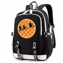 Рюкзак Очень странные дела (Stranger Things) черный с USB-портом №8