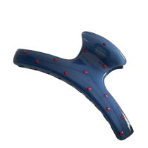 Заколка-краб для волос (11см синий)