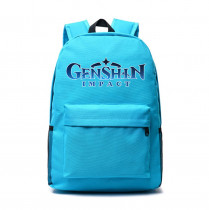 Рюкзак Геншин Импакт (Genshin Impact) голубой №1