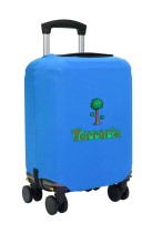 Чехол на чемодан L - Террария (Terraria) синий №2