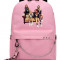 Рюкзак Black Pink розовый с цепью №3