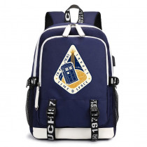 Рюкзак Доктор Кто (Doctor Who) синий с USB-портом №4