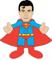 Плюшевая игрушка Супермен классический от Bleacher Creatures 25 см.