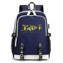 Рюкзак Гремлины (Gremlins) синий с USB-портом №5