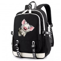 Рюкзак поросёнок Пуа черный с USB-портом №2