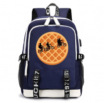 Рюкзак Очень странные дела (Stranger Things) синий с USB-портом №8