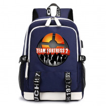 Рюкзак Тим Фортресс (Team Fortress 2) синий с USB-портом №1