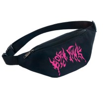 Поясная сумка Black Pink черная №6