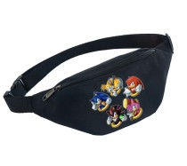 Поясная сумка Соник (Sonic the Hedgehog) черная №1