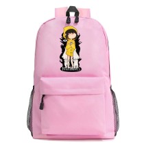 Рюкзак Девочка в жёлтом (Little Nightmares) розовый №1