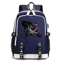 Рюкзак Веном (Spider man) синий с USB-портом №1