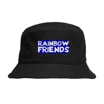 Панама логотип Радужные друзья (Rainbow Friends) черная №1