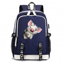 Рюкзак поросёнок Пуа синий с USB-портом №2