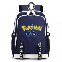 Рюкзак с логотипом Покемон (Pokemon) синий с USB-портом №1
