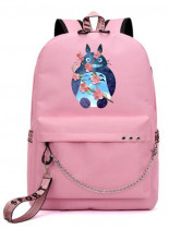 Рюкзак Тоторо (Totoro) розовый с цепью №5