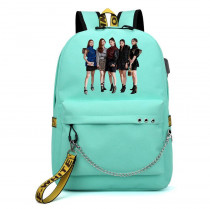 Рюкзак ITZY бирюзовый с цепью №2