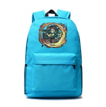 Рюкзак приём Танджиро Палящее Солнце (Demon slayer) голубой №2