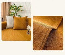 Наволочка оранжево-карамельного цвета 45x45см