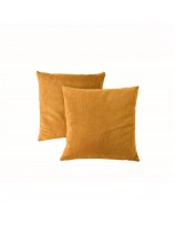Наволочка оранжево-карамельного цвета 45x45см