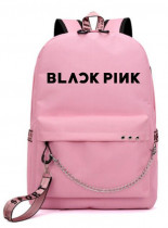 Рюкзак Black Pink розовый с цепью №4