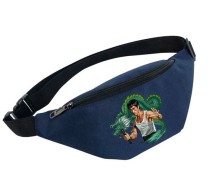 Поясная сумка Брюс Ли (Bruce Lee) синяя №1