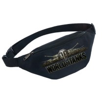 Поясная сумка Танки (World of Tanks) черная №1
