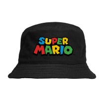 Панама с логотипом Марио (Super Mario) черная №2