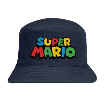 Панама с логотипом Марио (Super Mario) синяя №2